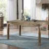 Tavolo Da Pranzo In Legno Di Sheesham / Palissandro 180x90x76 Grigio Scuro Oliato LEEDS #30