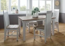 Tavolo Da Pranzo Allungabile In Legno Di Mango 140-220x90x76 Laccato Bianco TOULOUSE #114 13 Tavolo Da Pranzo Allungabile In Legno Di Mango 140-220x90x76 Laccato Bianco TOULOUSE #114 -Massivmoebel24 09 104 188 1014 02