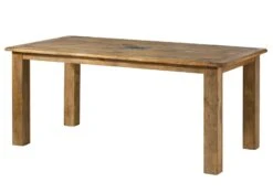 Esstisch Mango 180x90x76 Natur Lackiert RAILWAY #1001 -Massivmoebel24 09 104 772 0099 09