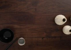 FREEFORM 5 Tavolo Da Pranzo In Legno Di Acacia - Laccato Marrone /gambe In Ferro - Argento Mat 140x90x77 -Massivmoebel24 09 104 824 1901 5