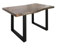 FREEFORM 5 Tavolo Da Pranzo In Legno Di Acacia - Laccato Grigio /gambe In Ferro - Antracite Mat 140x90x77 15 FREEFORM 5 Tavolo Da Pranzo In Legno Di Acacia - Laccato Grigio /gambe In Ferro - Antracite Mat 140x90x77 -Massivmoebel24 09 104 824 2201 9