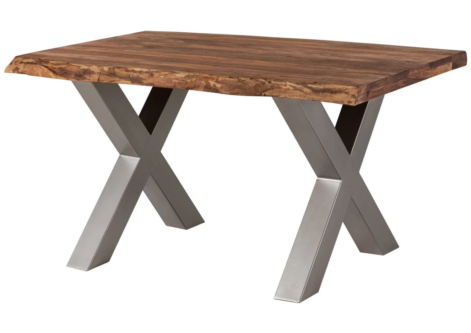 FREEFORM 5 Tavolo Da Pranzo In Legno Di Sheesham - Verniciato Grigio / Gambe In Ferro X Argento Matt 160x90 11 FREEFORM 5 Tavolo Da Pranzo In Legno Di Sheesham - Verniciato Grigio / Gambe In Ferro X Argento Matt 160x90 - immagine 9