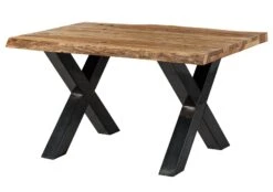 FREEFORM 5 Tavolo Da Pranzo In Legno Di Sheesham - Sabbiato Natur / Gambe In Ferro X Antracite Lucido 140x90 20 FREEFORM 5 Tavolo Da Pranzo In Legno Di Sheesham - Sabbiato Natur / Gambe In Ferro X Antracite Lucido 140x90 -Massivmoebel24 09 104 834 3111 9 1