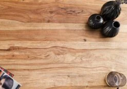 FREEFORM 5 Tavolo Da Pranzo In Legno Di Sheesham - Sabbiato Natur / Gambe In Ferro X Antracite Matt 160x90 -Massivmoebel24 09 104 834 3211 6