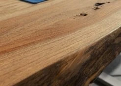 FREEFORM 5 Tavolo Da Pranzo In Legno Di Sheesham - Sabbiato Natur / Gambe In Ferro U Argento Matt 160x90 -Massivmoebel24 09 104 834 3901 5