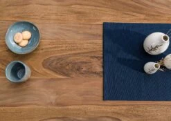 FREEFORM 5 Tavolo Da Pranzo In Legno Di Sheesham - Verniciato Natur / Gambe In Ferro U Argento Matt 160x90 -Massivmoebel24 09 104 834 5101 4