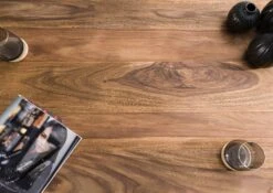 FREEFORM 5 Tavolo Da Pranzo In Legno Di Sheesham - Verniciato Natur / Gambe In Ferro X Antracite Lucido 140x90 -Massivmoebel24 09 104 834 5111 4