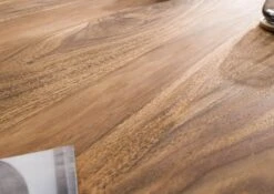 FREEFORM 5 Tavolo Da Pranzo In Legno Di Sheesham - Verniciato Natur / Gambe In Ferro X Antracite Lucido 140x90 -Massivmoebel24 09 104 834 5111 6