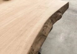 FREEFORM 5 Tavolo Da Pranzo In Legno Di Mango - Verniciato Beige / Gambe In Ferro X Antracite Matt 160x90 -Massivmoebel24 09 104 844 4211 5