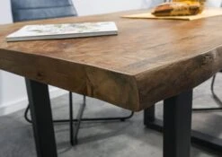 FREEFORM 5 Tavolo Da Pranzo In Legno Di Mango - Verniciato Natur / Gambe In Ferro U Antracite Matt 160x90 17 FREEFORM 5 Tavolo Da Pranzo In Legno Di Mango - Verniciato Natur / Gambe In Ferro U Antracite Matt 160x90 -Massivmoebel24 09 104 844 9201 6