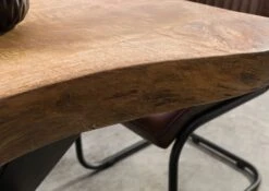 FREEFORM 5 Tavolo Da Pranzo In Legno Di Mango - Verniciato Natur / Gambe In Ferro X Antracite Matt 140x90 -Massivmoebel24 09 104 844 9211 7