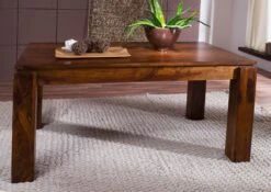 Tavolo Da Pranzo Allungabile In Legno Di Sheesham / Palissandro 260x90x76 Miele Laccato METRO LIFE #159 -Massivmoebel24 09 106 520 1058 4