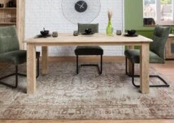 Esstisch Mango 180x90x76 Beige Lackiert RAILWAY #3001 -Massivmoebel24 09 106 772 2100 03