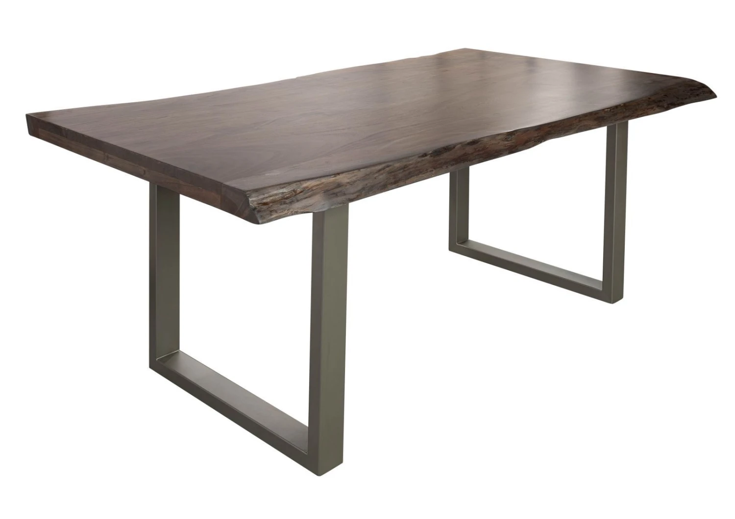 FREEFORM 5 Tavolo Da Pranzo In Legno Di Acacia - Laccato Grigio / Gambe In Ferro - Argento Mat 220x100x77 9 FREEFORM 5 Tavolo Da Pranzo In Legno Di Acacia - Laccato Grigio / Gambe In Ferro - Argento Mat 220x100x77 - immagine 7
