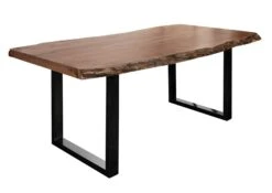 FREEFORM 5 Tavolo Da Pranzo In Legno Di Acacia - Laccato Natur /gambe In Ferro - Antracite Lucido 160x90x77 FREEFORM 5 13 FREEFORM 5 Tavolo Da Pranzo In Legno Di Acacia - Laccato Natur /gambe In Ferro - Antracite Lucido 160x90x77 FREEFORM 5 -Massivmoebel24 09 106 824 9102 9