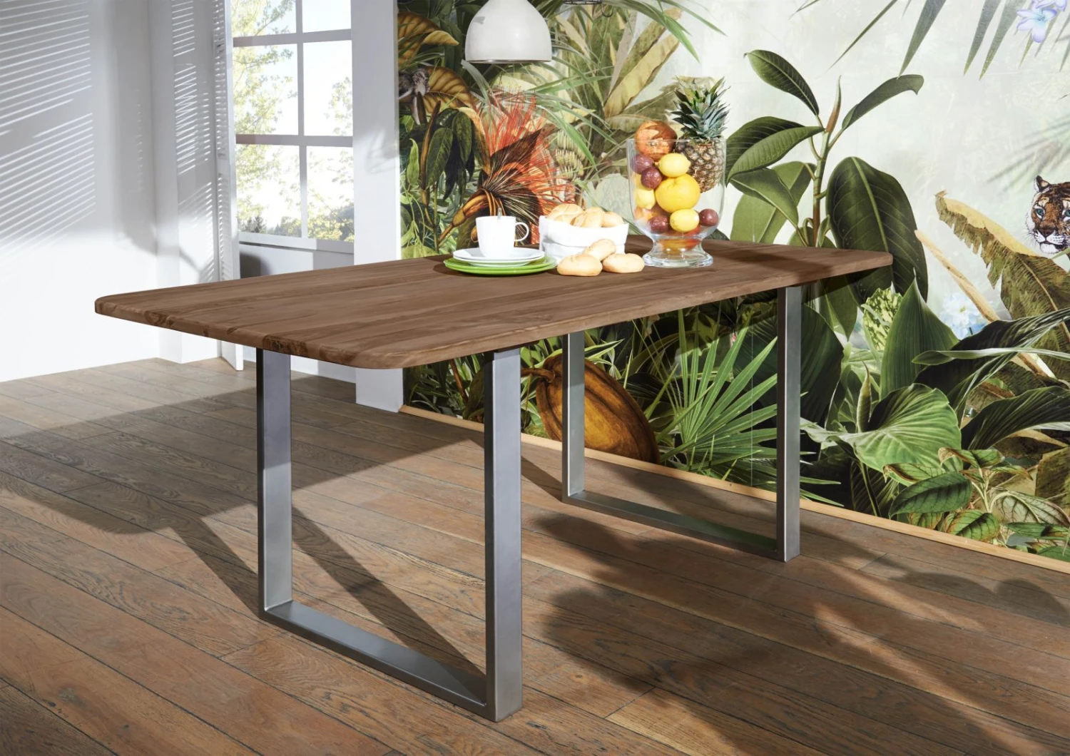 Tavolo Da Pranzo In Legno Di Sheesham / Acacia 177x90x76 Smoked Cherry Tinto TORONTO #134 3 Tavolo Da Pranzo In Legno Di Sheesham / Acacia 177x90x76 Smoked Cherry Tinto TORONTO #134