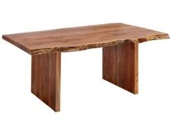 FREEFORM #201 Tavolo Allungabile In Legno Di Acacia - Laccato / Noce 240-300x110x78 -Massivmoebel24 09 108 814 0200 9