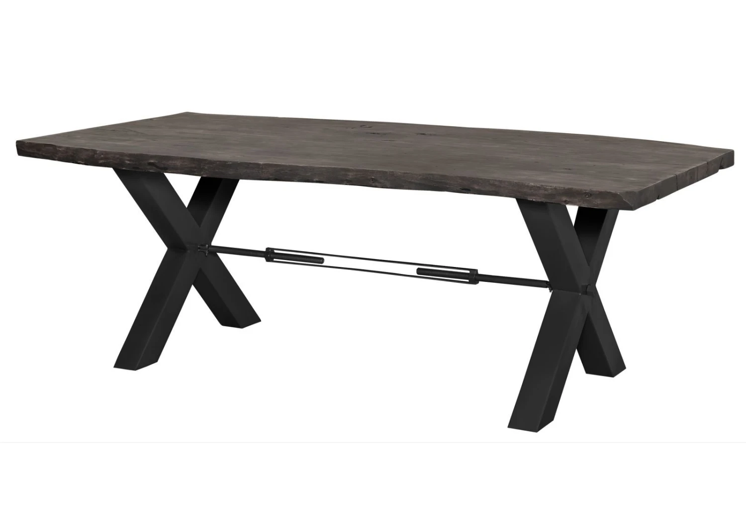 Tavolo Da Pranzo In Legno Di Acacia 220x110x76 Grigio Scuro Laccato IRON LABEL #177 10 Tavolo Da Pranzo In Legno Di Acacia 220x110x76 Grigio Scuro Laccato IRON LABEL #177 - immagine 8