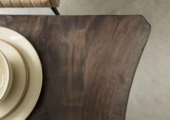 Tavolo Da Pranzo In Legno Acacia - Laccato Grigio / Ferro X - Antracite Lucido 220x90x77 FREEFORM 5 -Massivmoebel24 09 108 824 2113 5