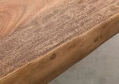 FREEFORM 5 Tavolo Da Pranzo In Legno Di Sheesham - Verniciato Grigio / Gambe In Ferro X Antracite Lucido 200x100 -Massivmoebel24 09 108 834 2113 4 1