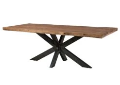 FREEFORM 5 Tavolo Da Pranzo In Legno Di Sheesham - Decapato / Grigio - Gambe Ad X Argento Matt 260x100 20 FREEFORM 5 Tavolo Da Pranzo In Legno Di Sheesham - Decapato / Grigio - Gambe Ad X Argento Matt 260x100 -Massivmoebel24 09 108 834 2123 09 2