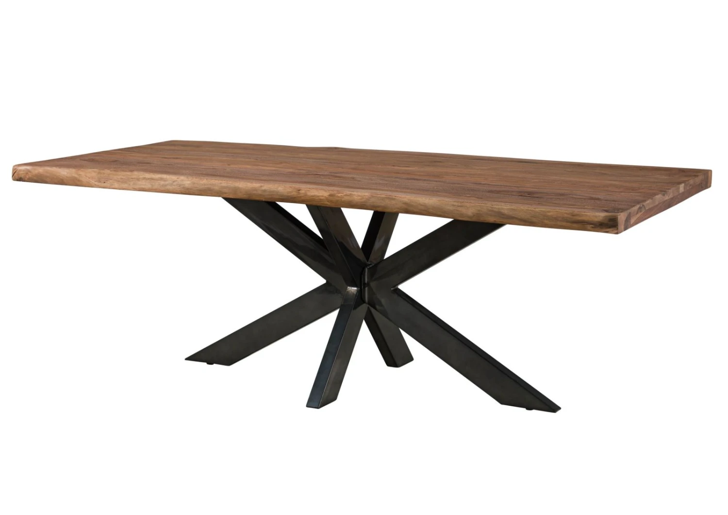 FREEFORM 5 Tavolo Da Pranzo In Legno Di Sheesham - Decapato / Grigio - Gambe Ad X Argento Matt 260x100 12 FREEFORM 5 Tavolo Da Pranzo In Legno Di Sheesham - Decapato / Grigio - Gambe Ad X Argento Matt 260x100 - immagine 10