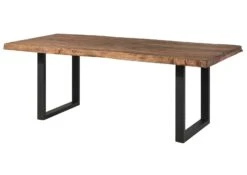 FREEFORM 5 Tavolo Da Pranzo In Legno Di Sheesham - Verniciato Grigio / Gambe In Ferro U Antracite Matt 220x100 21 FREEFORM 5 Tavolo Da Pranzo In Legno Di Sheesham - Verniciato Grigio / Gambe In Ferro U Antracite Matt 220x100 -Massivmoebel24 09 108 834 2203 11