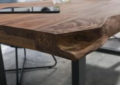 FREEFORM 5 Tavolo Da Pranzo In Legno Di Sheesham - Verniciato Grigio / Gambe In Ferro U Antracite Matt 220x100 17 FREEFORM 5 Tavolo Da Pranzo In Legno Di Sheesham - Verniciato Grigio / Gambe In Ferro U Antracite Matt 220x100 -Massivmoebel24 09 108 834 2203 6