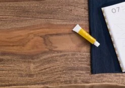 FREEFORM 5 Tavolo Da Pranzo In Legno Di Sheesham - Verniciato Grigio / Gambe In Ferro X Antracite Matt 180x90 -Massivmoebel24 09 108 834 2213 6