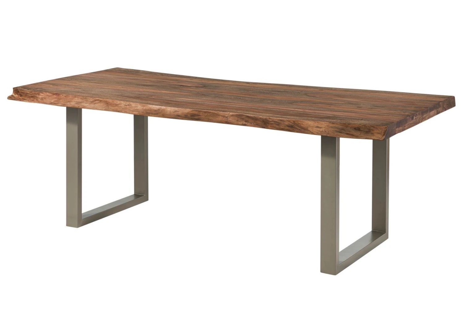 FREEFORM 5 Tavolo Da Pranzo In Legno Di Sheesham - Verniciato Grigio / Gambe In Ferro U Argento Matt 220x100 11 FREEFORM 5 Tavolo Da Pranzo In Legno Di Sheesham - Verniciato Grigio / Gambe In Ferro U Argento Matt 220x100 - immagine 9