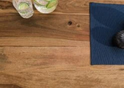 FREEFORM 5 Tavolo Da Pranzo In Legno Di Sheesham - Sabbiato Natur / Gambe In Ferro U Argento Matt 260x100 -Massivmoebel24 09 108 834 3103 4 3