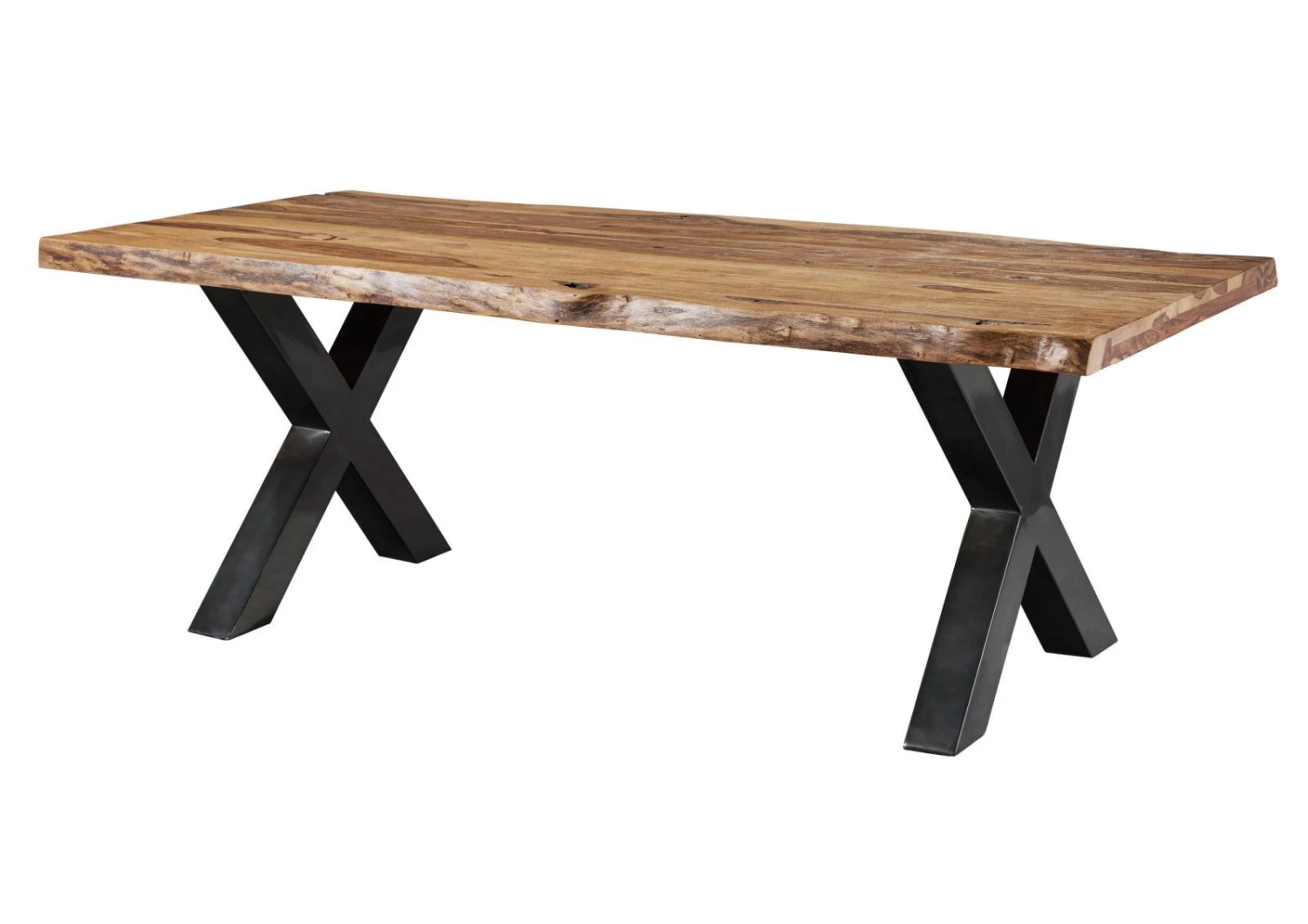 FREEFORM 5 Tavolo Da Pranzo In Legno Di Sheesham - Sabbiato Natur / Gambe In Ferro X Antracite Lucido 180x90 11 FREEFORM 5 Tavolo Da Pranzo In Legno Di Sheesham - Sabbiato Natur / Gambe In Ferro X Antracite Lucido 180x90 - immagine 9