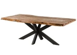 FREEFORM 5 Tavolo Da Pranzo In Legno Di Sheesham - Sabbiato Natur / Gambe Incrociate Antracite Matt 240x100 20 FREEFORM 5 Tavolo Da Pranzo In Legno Di Sheesham - Sabbiato Natur / Gambe Incrociate Antracite Matt 240x100 -Massivmoebel24 09 108 834 3223 9