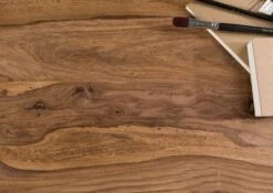 FREEFORM 5 Tavolo Da Pranzo In Legno Di Sheesham - Verniciato Natur / Gambe In Ferro X Antracite Matt 220x100 -Massivmoebel24 09 108 834 5214 4