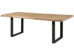 FREEFORM 5 Tavolo Da Pranzo In Legno Di Mango - Verniciato Beige / Gambe In Ferro U Antracite Matt 180x90 19 FREEFORM 5 Tavolo Da Pranzo In Legno Di Mango - Verniciato Beige / Gambe In Ferro U Antracite Matt 180x90 -Massivmoebel24 09 108 844 4204 11