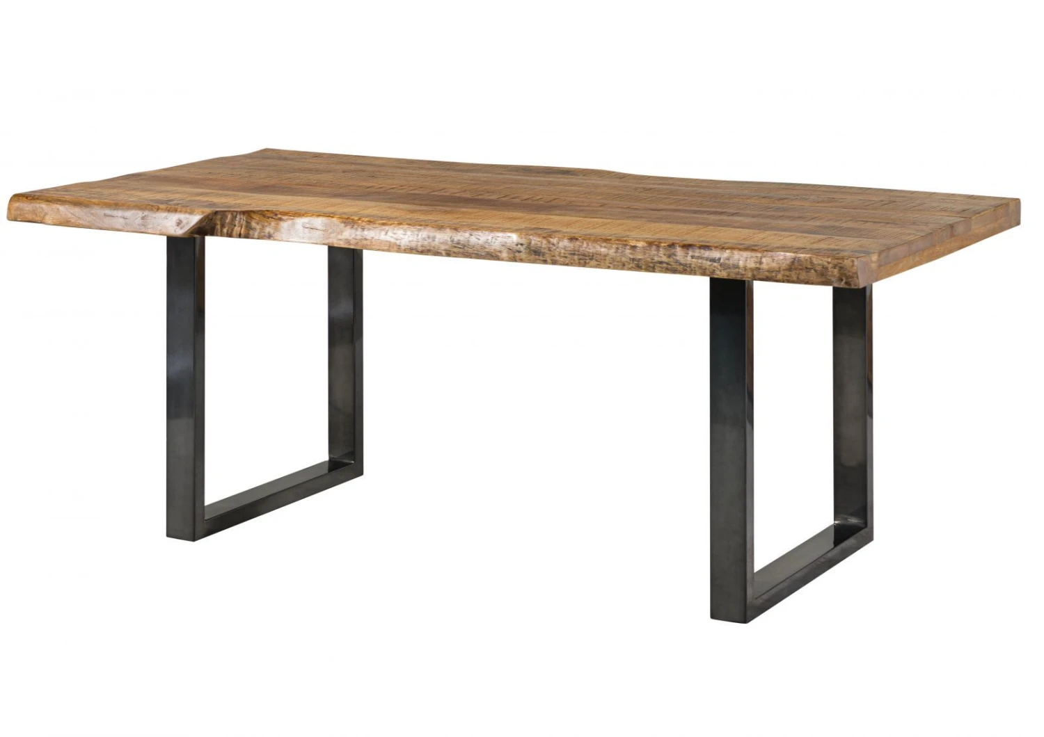 FREEFORM 5 Tavolo Da Pranzo In Legno Di Mango - Verniciato Natur / Gambe In Ferro U Antracite Lucido 240x100 11 FREEFORM 5 Tavolo Da Pranzo In Legno Di Mango - Verniciato Natur / Gambe In Ferro U Antracite Lucido 240x100 - immagine 9