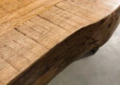 FREEFORM 5 Tavolo Da Pranzo In Legno Di Mango - Verniciato Natur / Gambe In Ferro X Antracite Matt 200x100 -Massivmoebel24 09 108 844 9213 6