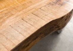 FREEFORM 5 Tavolo Da Pranzo In Legno Di Mango - Verniciato Natur / Gambe In Ferro X Argento Matt 180x90 -Massivmoebel24 09 108 844 9913 4