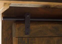 Esstisch Mango 160x80x76 Braun Lackiert RAILWAY #4103 -Massivmoebel24 09 112 772 3098 06 1