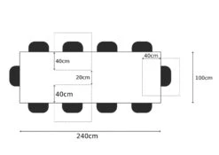Tavolo Da Pranzo In Legno Di Sheesham / Palissandro 240x100x76 Marrone Oliato NATURE BROWN #828 15 Tavolo Da Pranzo In Legno Di Sheesham / Palissandro 240x100x76 Marrone Oliato NATURE BROWN #828 -Massivmoebel24 09 114 554 8028 7