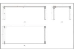 Tavolo Da Pranzo In Legno Mango - Laccato 240x100x76 AMSTERDAM #17 -Massivmoebel24 09 114 877 0017 8
