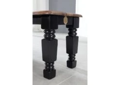 Panca In Legno Sheesham - Laccato / Marrone -nerro 130x40x45 NEW BOSTON # 161 -Massivmoebel24 09 123 740 0133 3