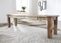 NATURE OF SPIRIT #34 Panca In Legno Riciclato - Laccato / Multicolore 140x40x45 -Massivmoebel24 09 124 700 5133 3