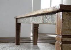 NATURE OF SPIRIT #34 Panca In Legno Riciclato - Laccato / Multicolore 140x40x45 -Massivmoebel24 09 124 700 5133 5