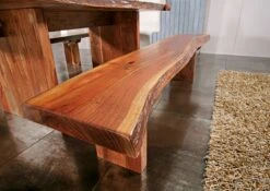 FREEFORM #106 Panca In Legno Di Acacia - Laccato / Noce 155x38x45