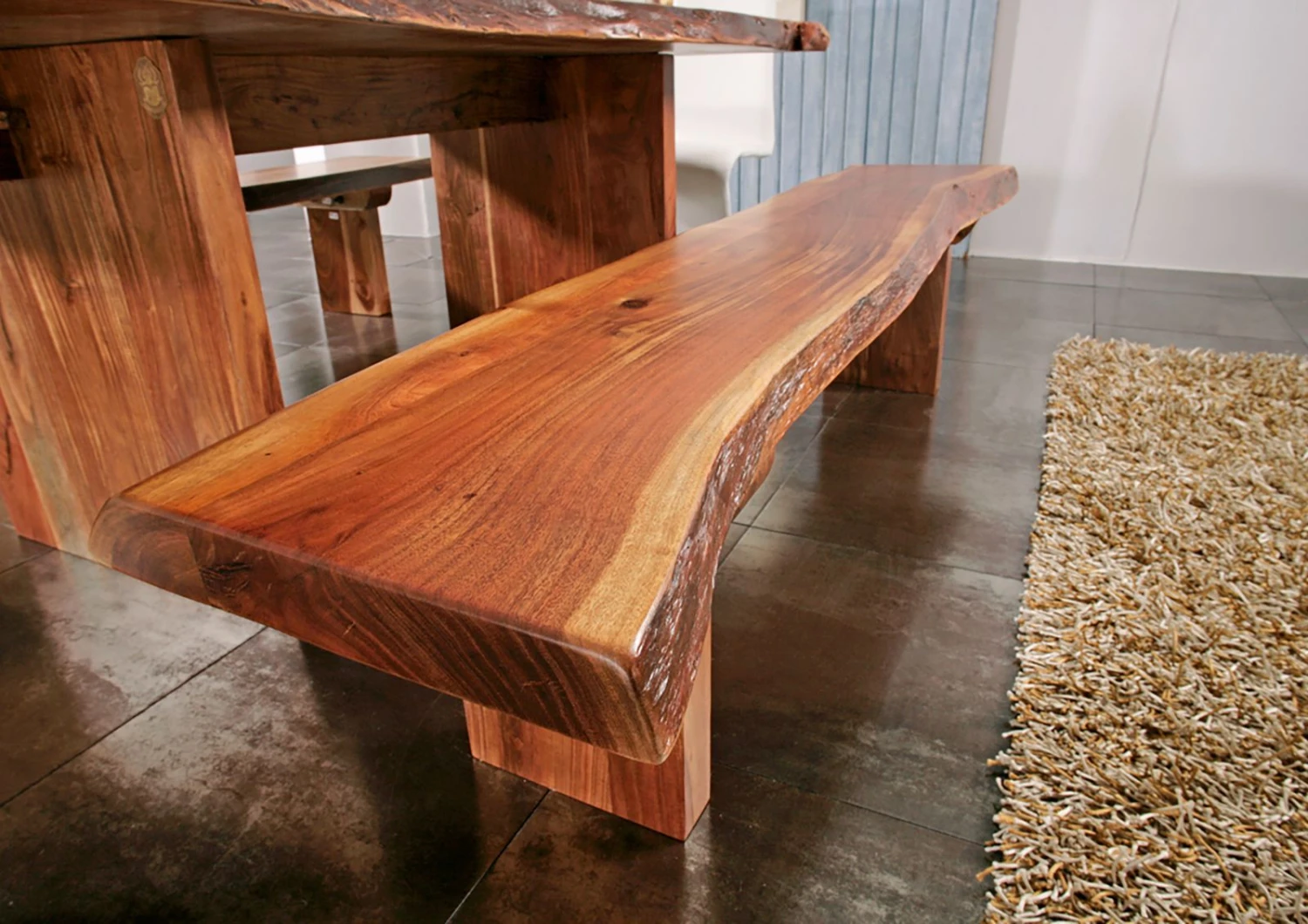 FREEFORM #106 Panca In Legno Di Acacia - Laccato / Noce 155x38x45 3 FREEFORM #106 Panca In Legno Di Acacia - Laccato / Noce 155x38x45