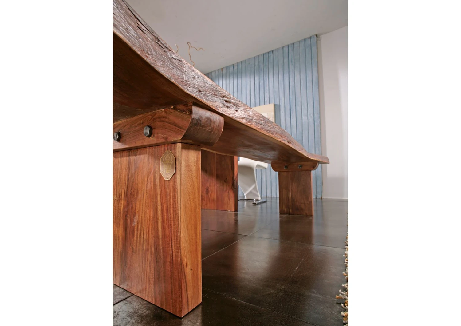 FREEFORM #106 Panca In Legno Di Acacia - Laccato / Noce 155x38x45 5 FREEFORM #106 Panca In Legno Di Acacia - Laccato / Noce 155x38x45 - immagine 3