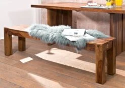 SYDNEY #130 Panca In Legno Di Sheesham - Laccato / Noble Unique 178x35x45