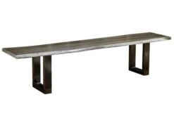 FREEFORM #0309 Panca In Legno Di Sheesham - Laccato / Smoked Oak 180x38x45 -Massivmoebel24 09 128 715 0309 9