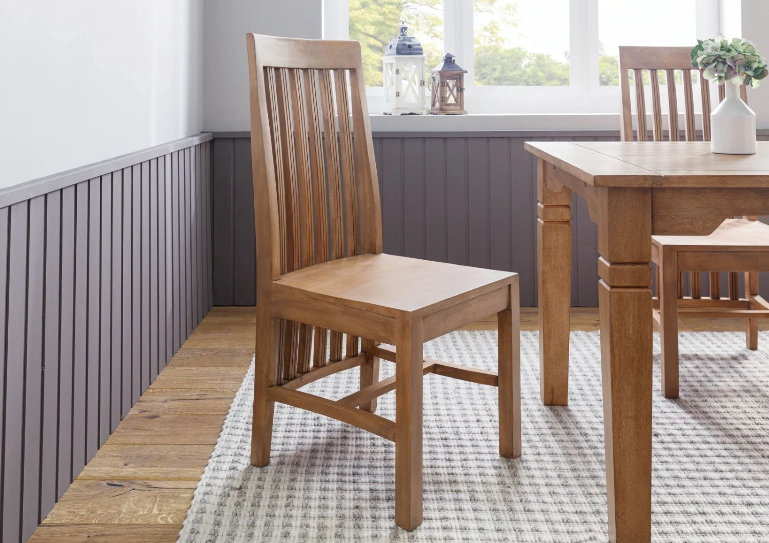 Sedia In Legno Di Mango 45x54x108 Oliato Beige TOULOUSE #13 3 Sedia In Legno Di Mango 45x54x108 Oliato Beige TOULOUSE #13